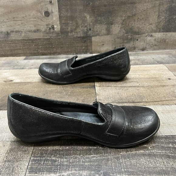 Dansko Womens Black Leather Sparkly Slip On Comfort Shoes Size 39. - Picture 4 of 5